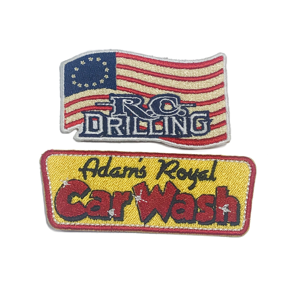 Custom patches wholesale iron on embroidery logo embroidered patch broderie parche bordado