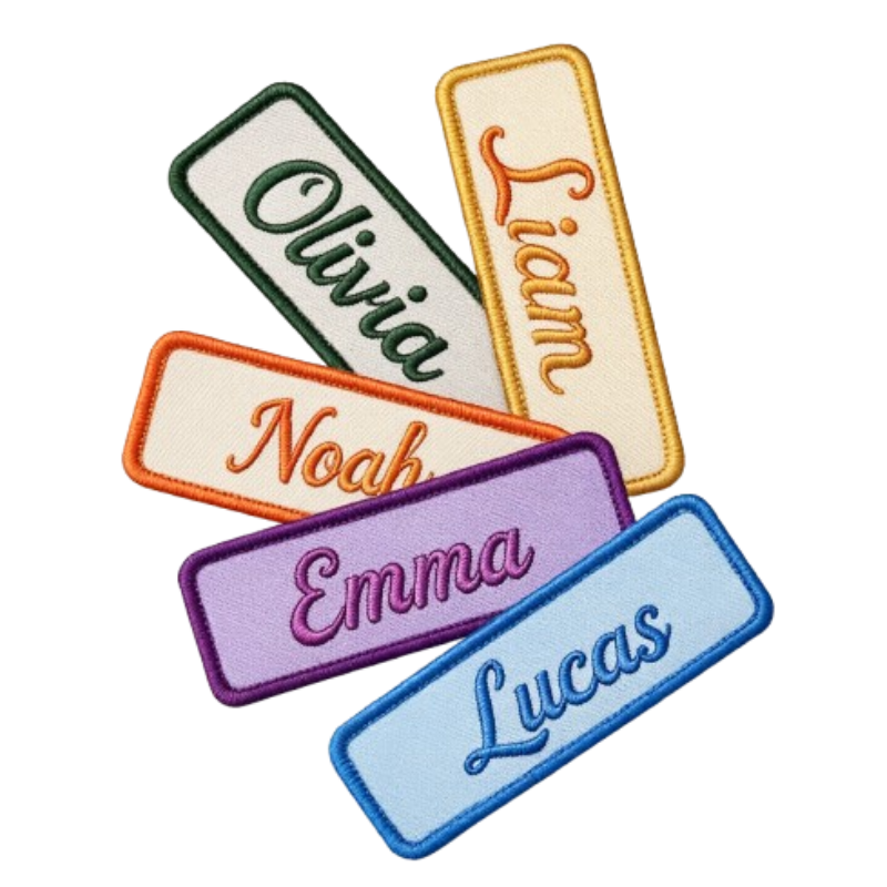 Custom Patches Custom embroidered name patches for uniforms and workwear