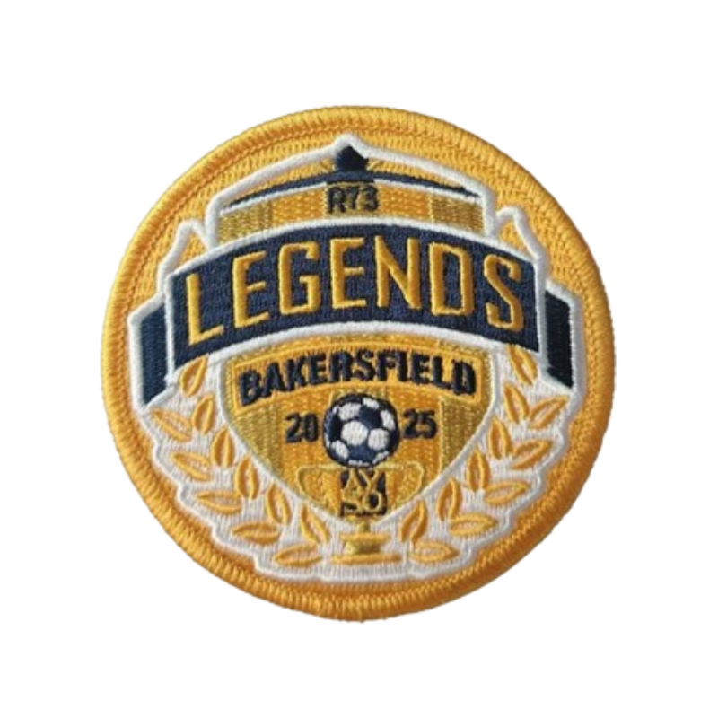 Custom Patches flat embroidered legends soccer patch